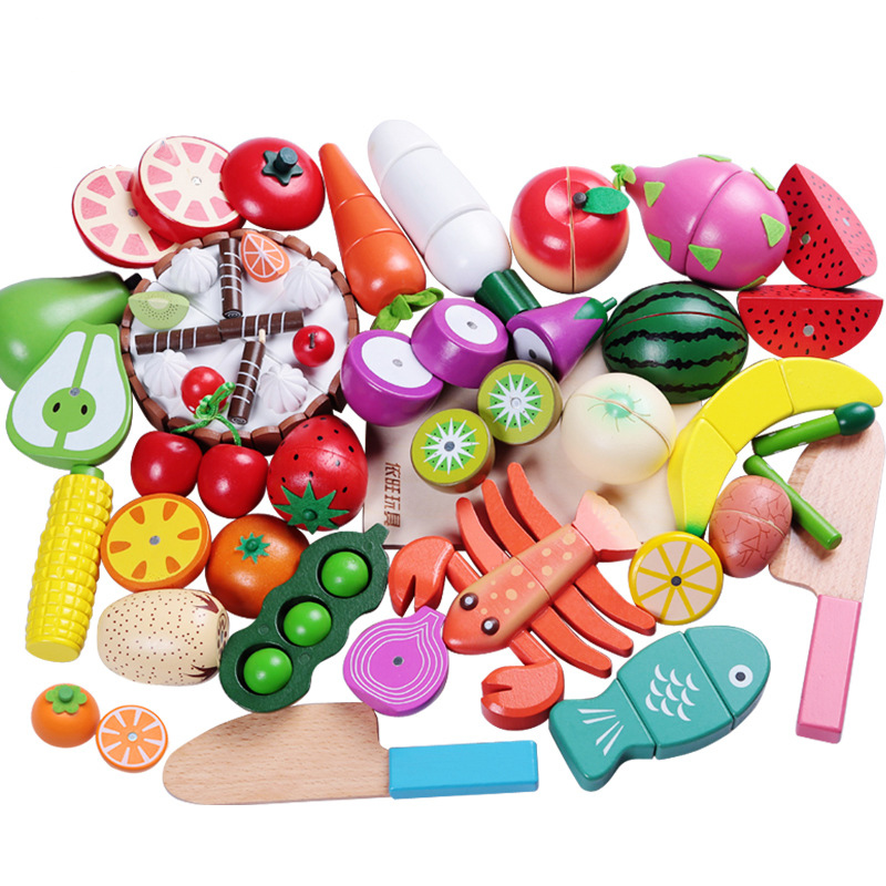 Kitchen Appliances For Kids - 1PCS Wooden Toy Magnetic Cutting Fruit