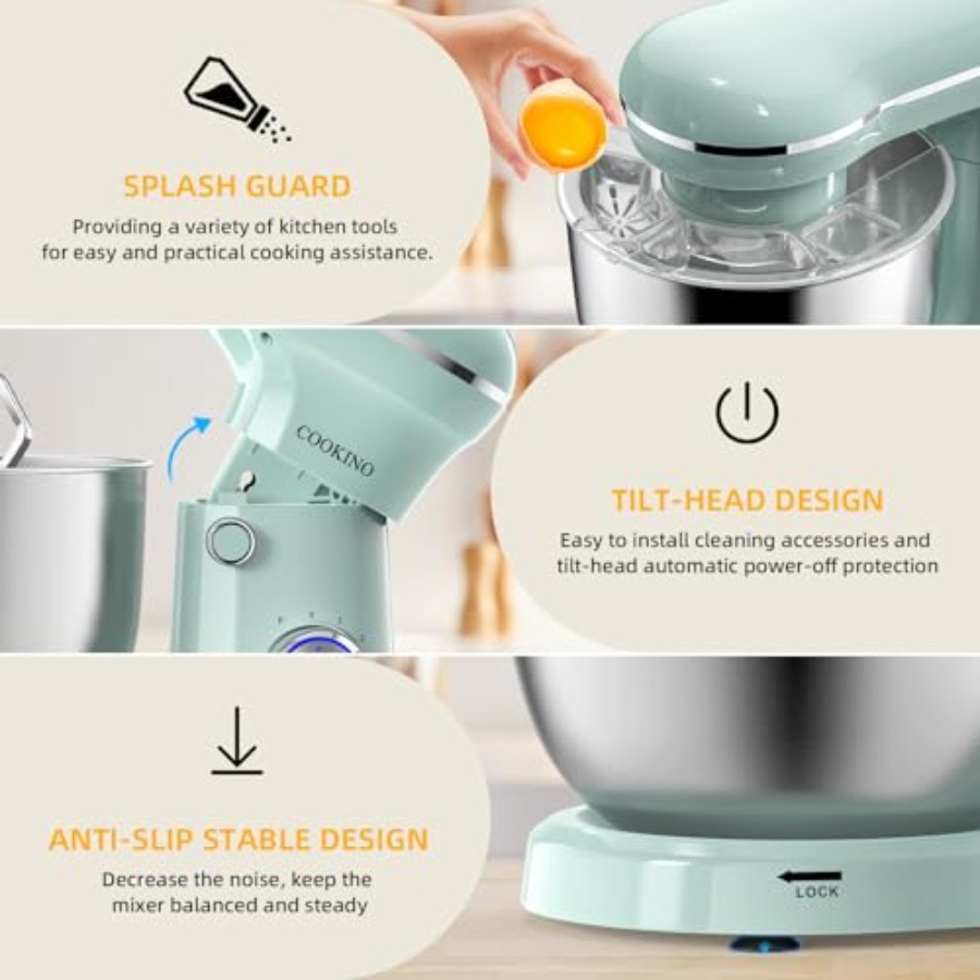 Electric Stand Mixer 10 Speeds - Stand Mixer Bowl ulasan dan harga