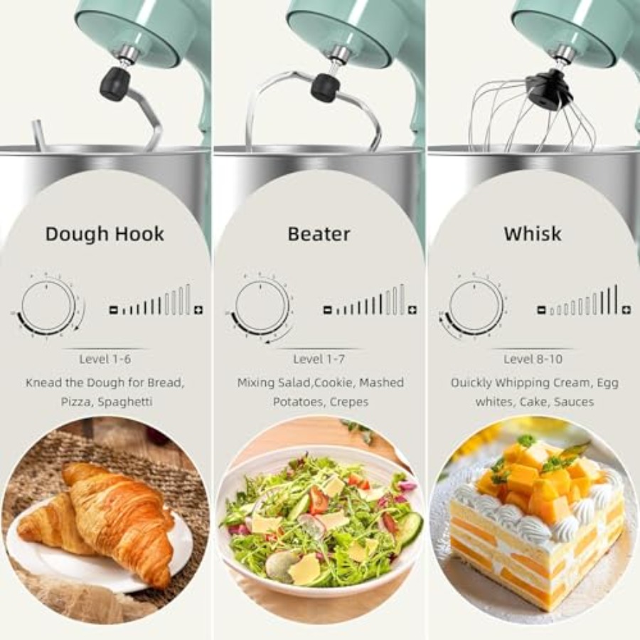 Electric Stand Mixer 10 Speeds - Stand Mixer Bowl ulasan dan harga