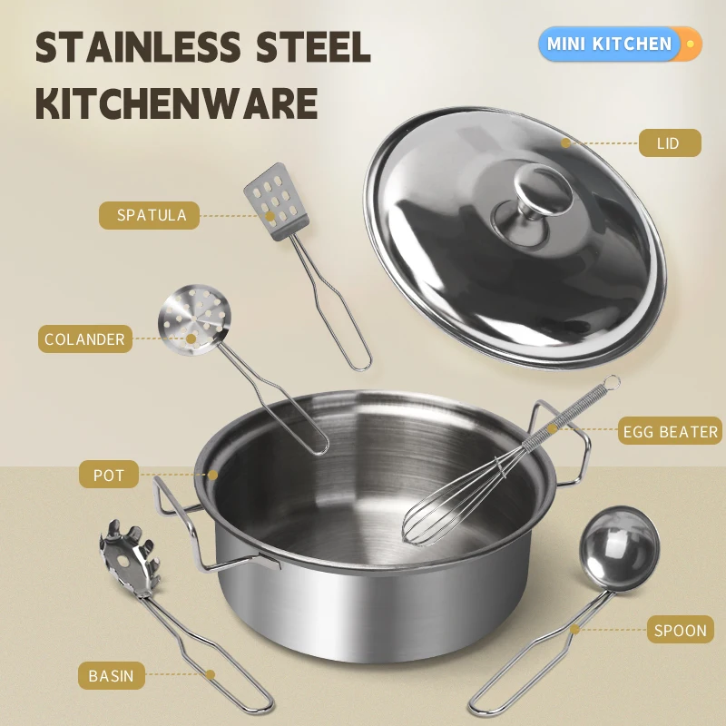 Stainless Steel Kids Kitchen T - Kitchen Appliances For Kids ulasan dan harga
