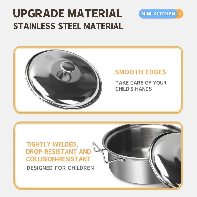 Stainless Steel Kids Kitchen T - Kitchen Appliances For Kids ulasan dan harga