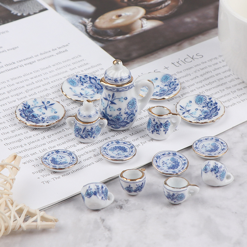 15Pcs 1:12 Miniature Porcelain - Kitchen Appliances For Kids ulasan dan harga