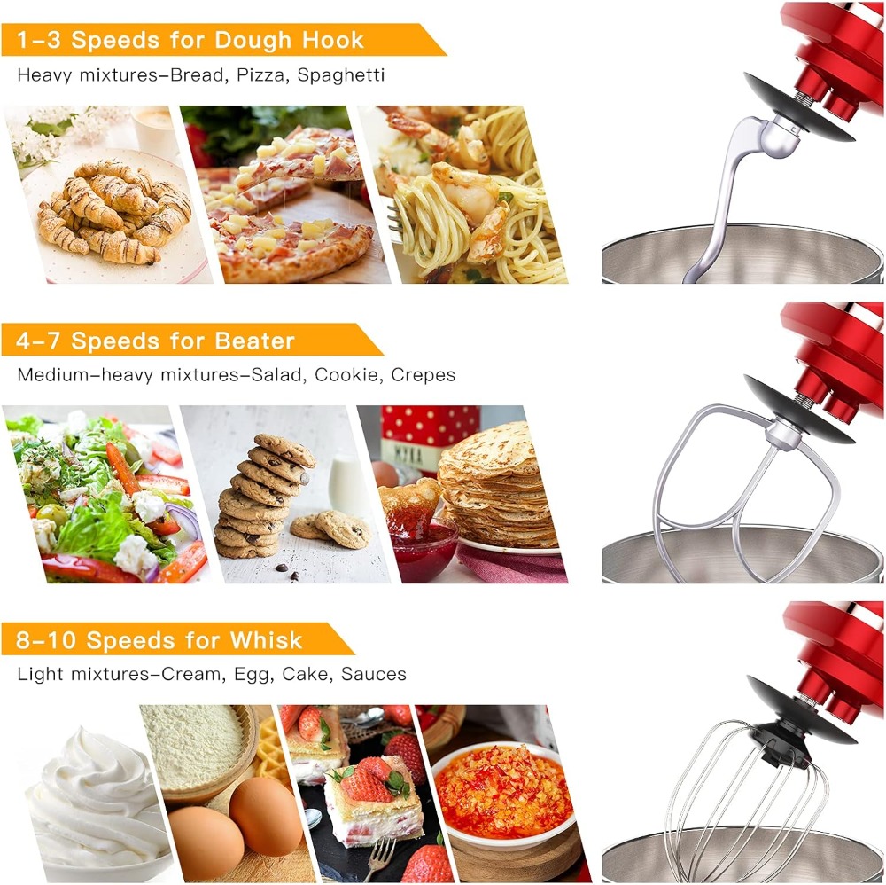 7.5 QT Stand Food Mixer, 10-Sp - Stand Mixer Bowl ulasan dan harga
