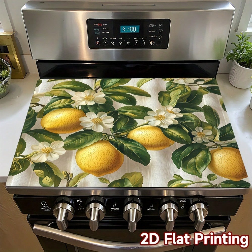 1pc Lemon & Blossom Stove Top  - Kitchen Appliances Yellow ulasan dan harga