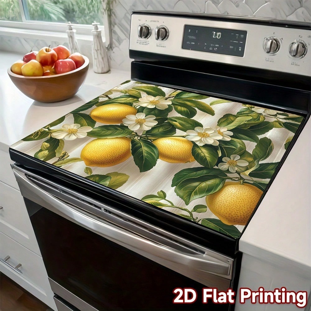 1pc Lemon & Blossom Stove Top  - Kitchen Appliances Yellow ulasan dan harga