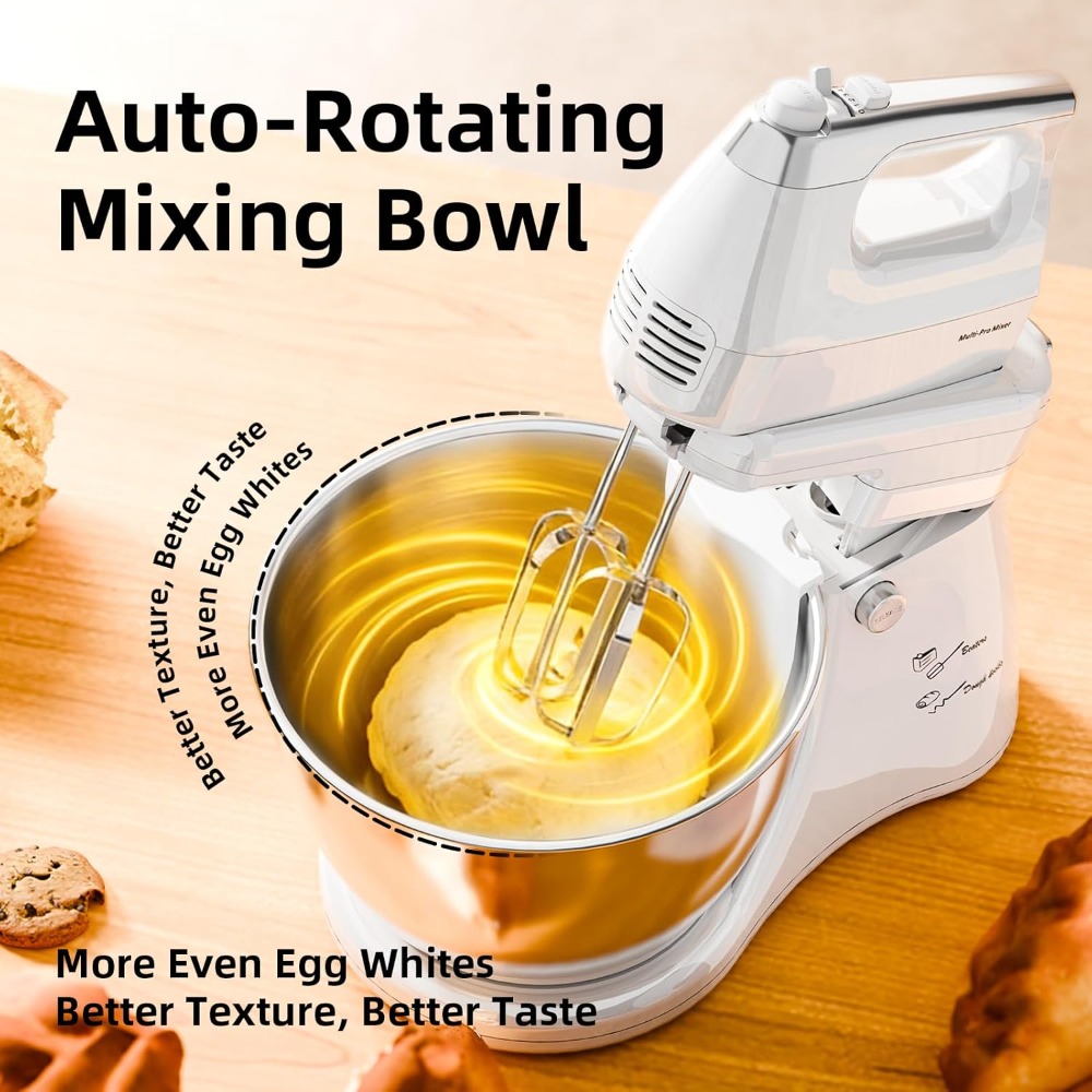 4.8QT 2-in-1 Stand Mixer, 250W - Stand Mixer Bowl ulasan dan harga