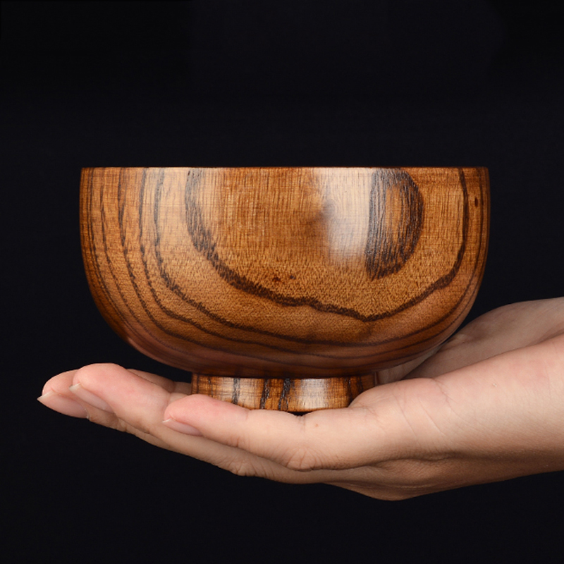 1Pc Wooden Bowl Japanese Style - Stand Mixer Bowl ulasan dan harga