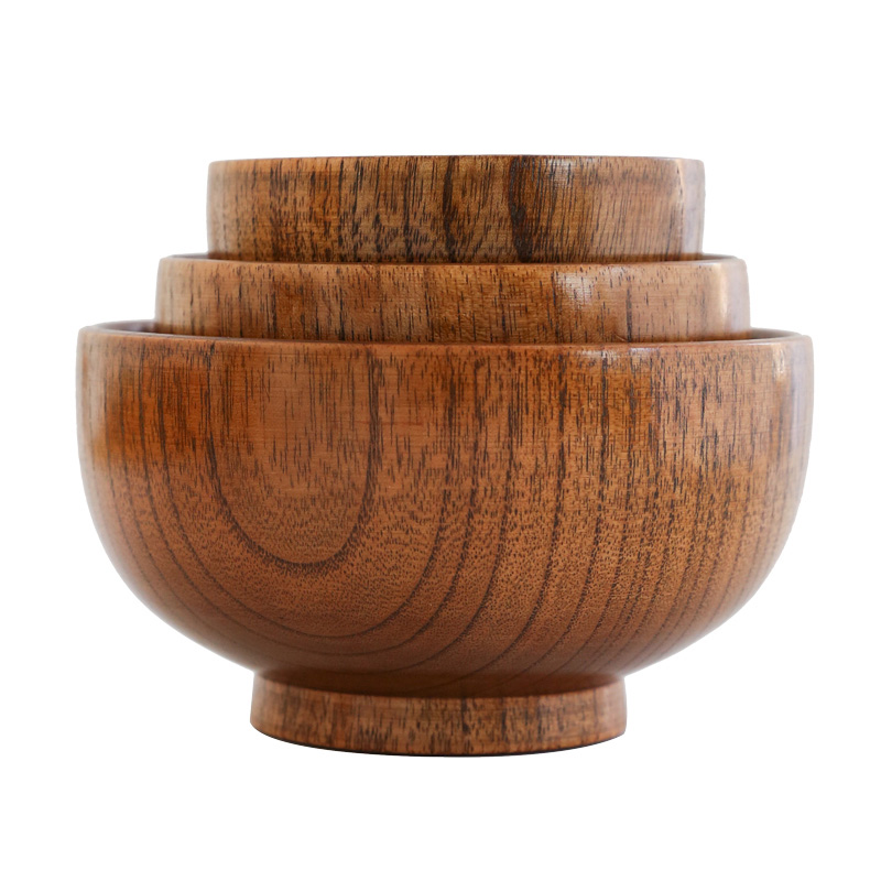 1Pc Wooden Bowl Japanese Style - Stand Mixer Bowl ulasan dan harga