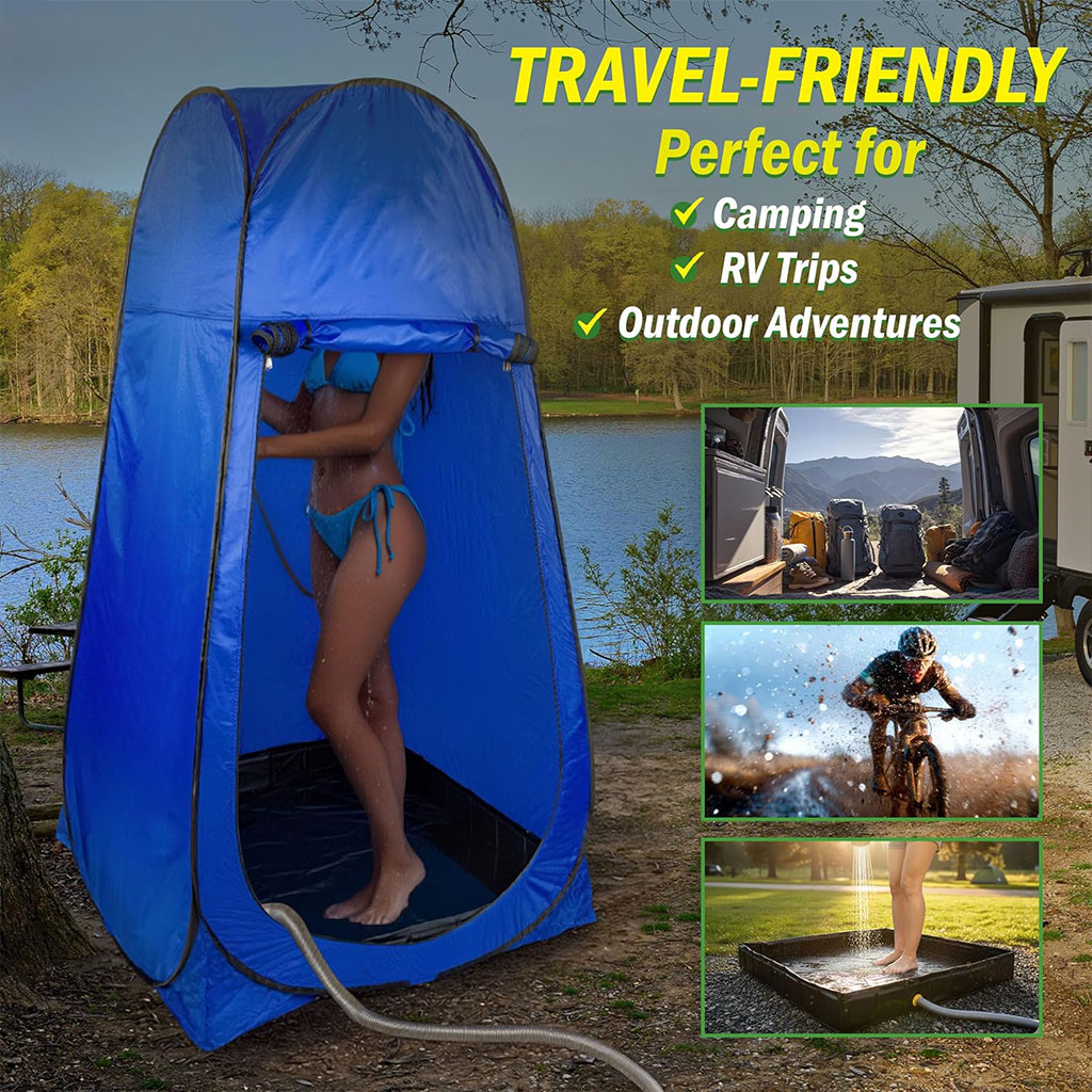 Portable Foldable Shower Pan w - Stand Mixer Bowl ulasan dan harga