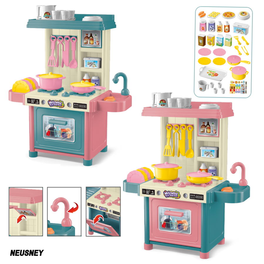 mini 53PCS Pretend Play Kitche - Kitchen Appliances For Kids ulasan dan harga