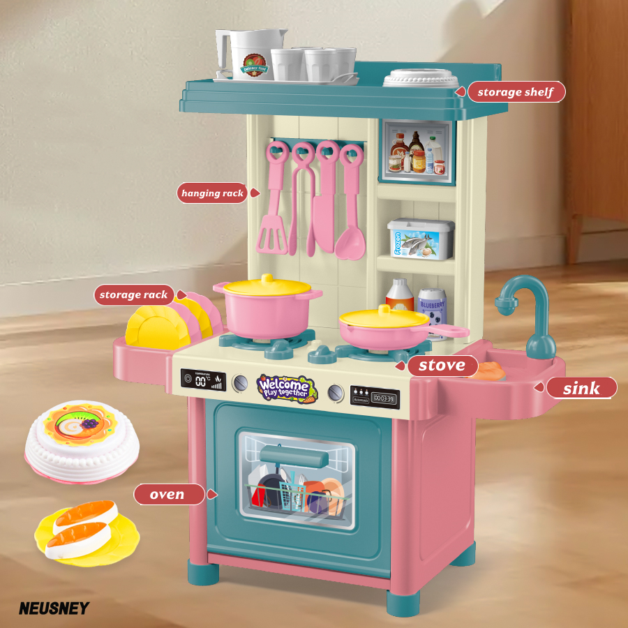 mini 53PCS Pretend Play Kitche - Kitchen Appliances For Kids ulasan dan harga