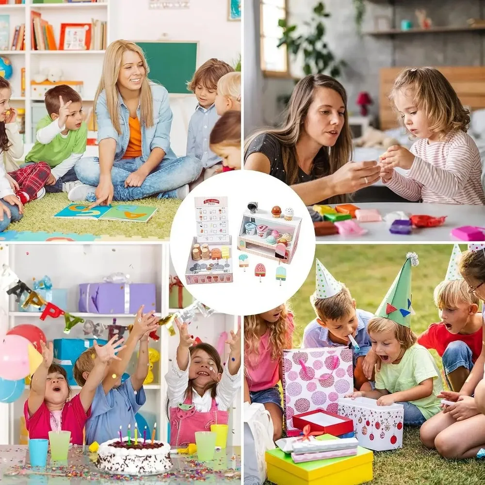 MYWooden Ice Cream Pretend Toy - Kitchen Appliances For Kids ulasan dan harga